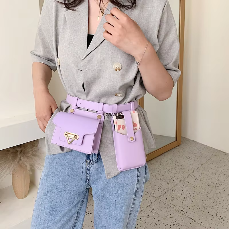 Sac de ceinture 2 pièces pour femmes