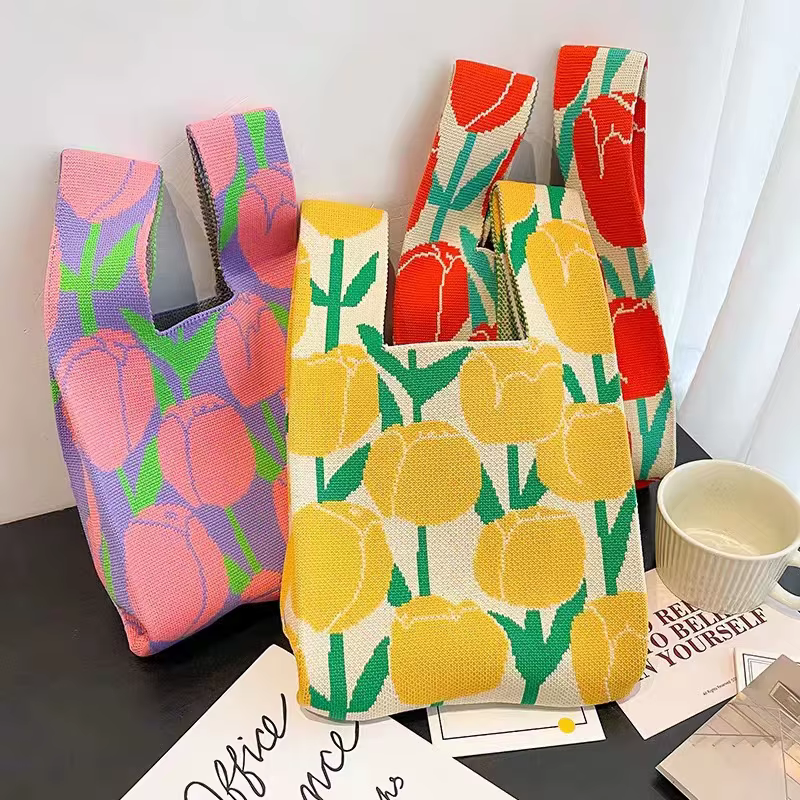 Sacs fourre-tout tricotés pour femmes