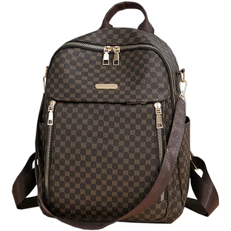 Sac à dos vintage à carreaux pour usage quotidien