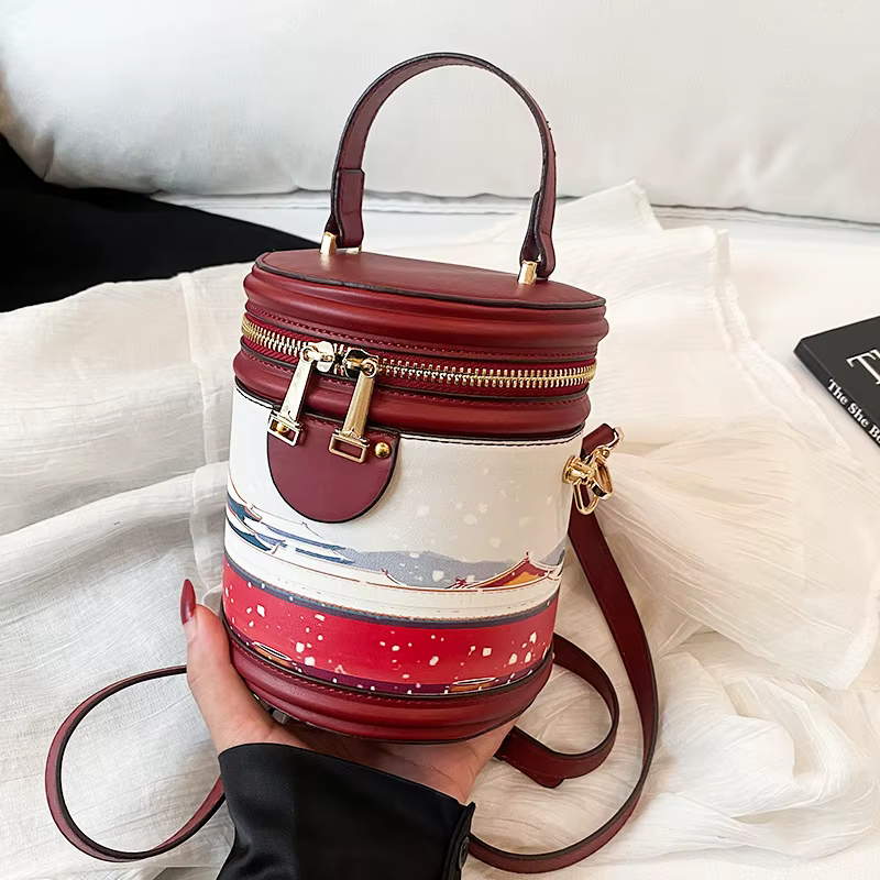 Nouveau sac seau petit fourre-tout dame concepteur Graffiti sac à main marque de luxe sac à bandoulière femme mode Mini