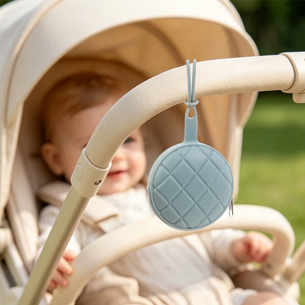 Mini sac rond blanc à bandoulière pour femme