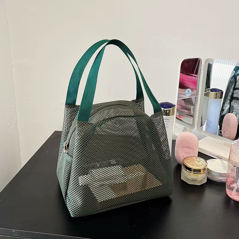 Nouveau sac en maille de grande capacité avec poignée