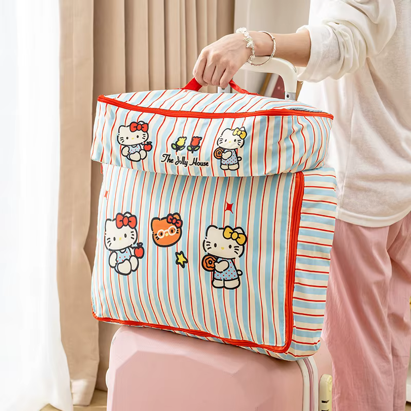 Nouveaux sacs de rangement de voyage rayés Kt 2026, organisateurs de valise étanches pour vêtements, sous-vêtements, chaussures, cadeau