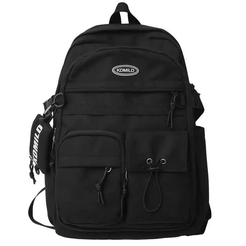 Sac à Dos en Toile à Fermeture Éclair de Grande Capacité, Cartable de Voyage pour Ordinateur, pour Jeune Étudiante et Homme