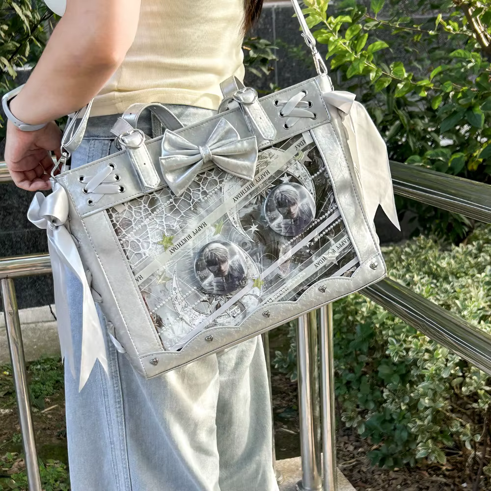 Bandage Bow épaule Ita Sac haute capacité Sac Femme utilisation quotidienne Bolso sacs originaux
