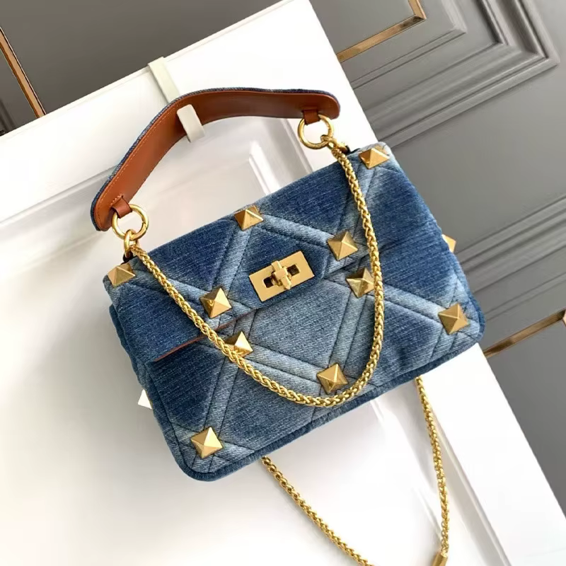 2026 nouveau Denim Rivet sac de luxe sac à main de créateur sacs à bandoulière pour femmes