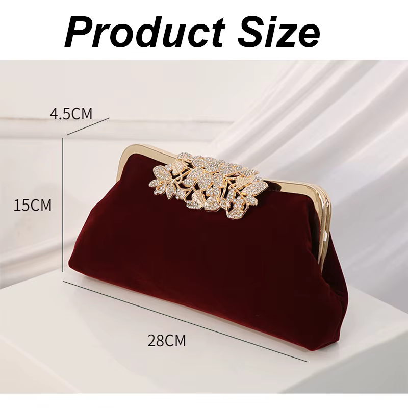 Pochettes de soirée en strass pour femmes, sac à main de fête en cristal scintillant et diamant, sac à bandoulière Vintage en velours pour Cocktail de mariage