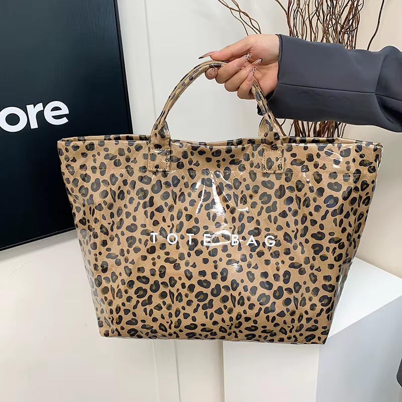 Sac à main imprimé léopard pour femmes