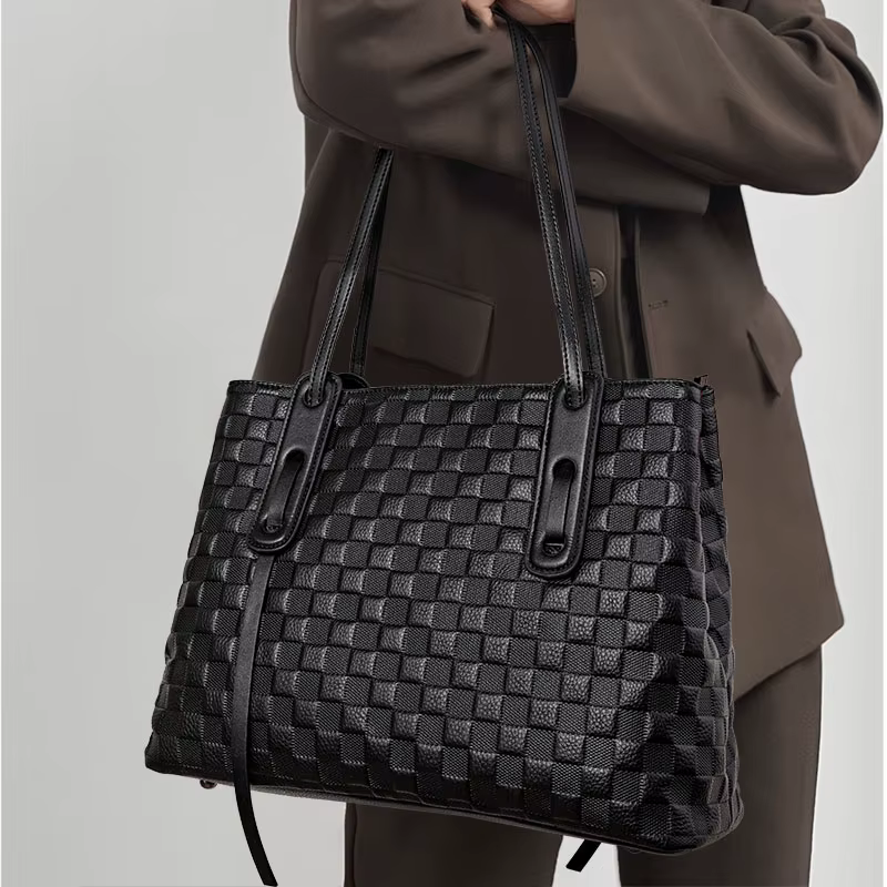 Aidrani-Sac fourre-tout en cuir véritable pour femme