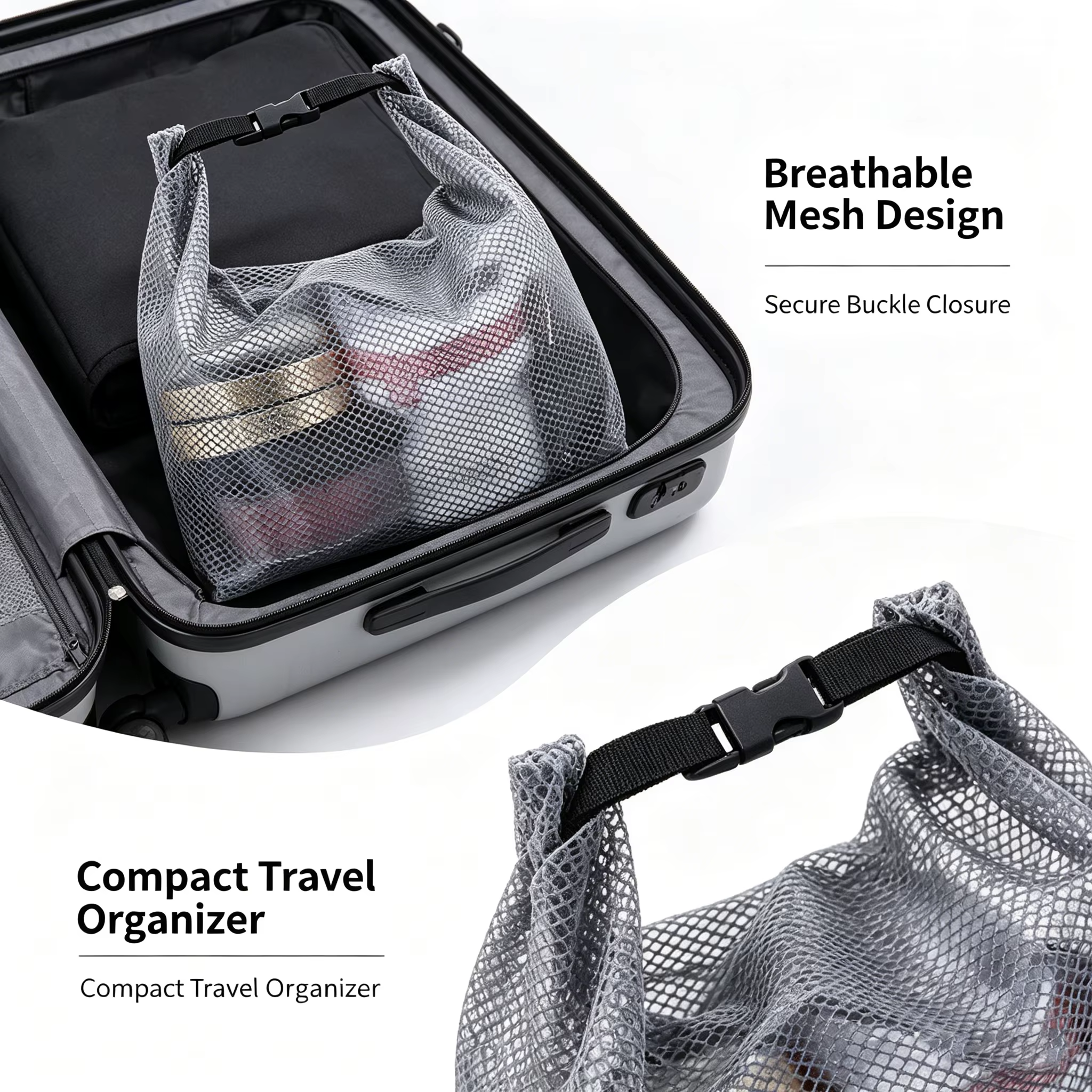 Trousse de toilette en maille imperméable