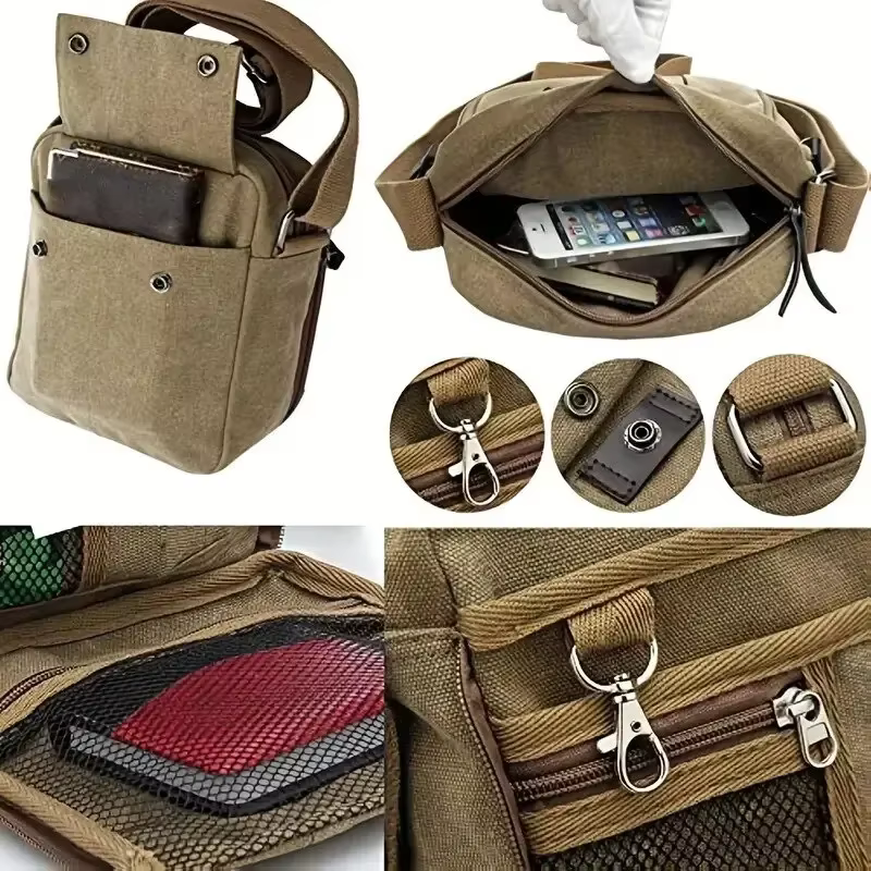 Sac carré au design vintage