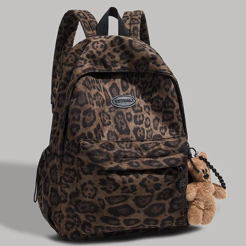 Sac à Dos Imprimé Léopard pour Femme