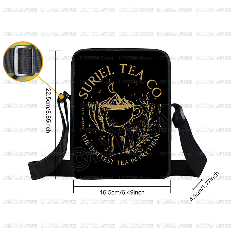 Velaris City of Starlight ACOTAR imprimer sac à bandoulière la cour de nuit femmes sac à main Suriel thé Co sacoche sacs de messager cadeau