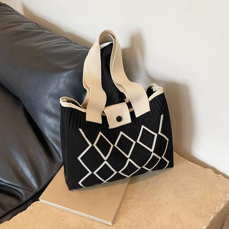 Sac à main tricoté à la main pour femme