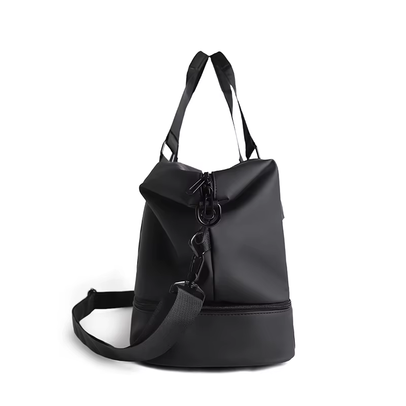 Sac de voyage imperméable noir/gris