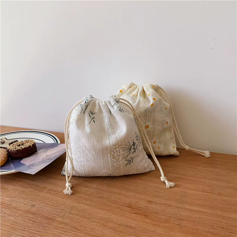 Sac en lin de coton de style japonais pour femmes