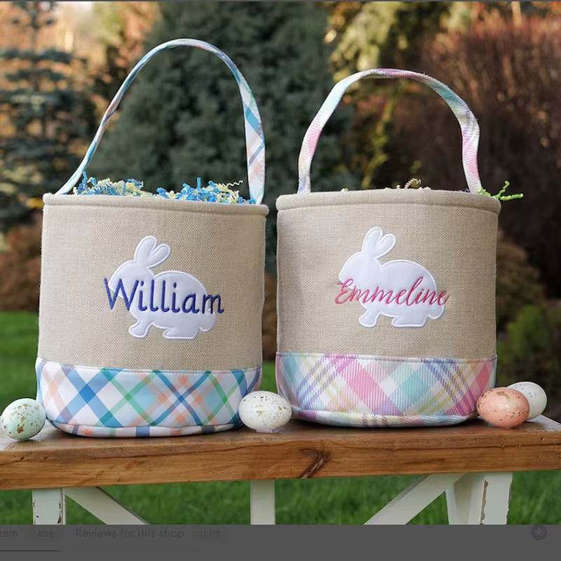 Panier de pâques avec poignée
