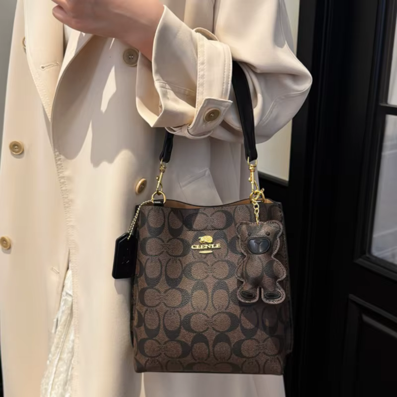 Sac à main élégant de luxe en forme de seau 2026