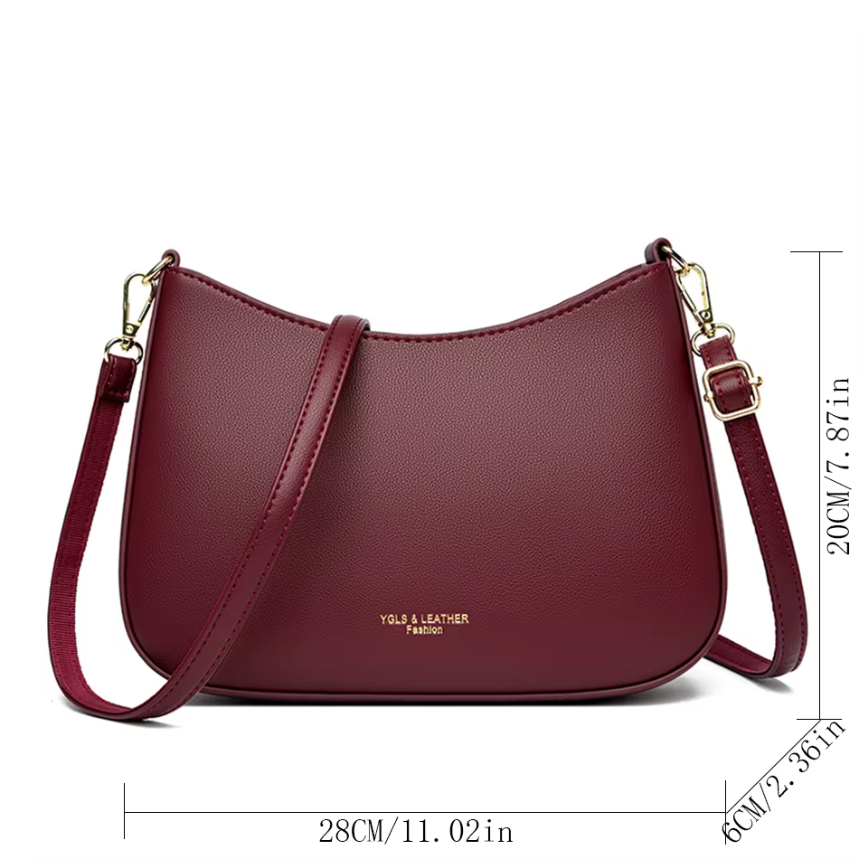 Sac à bandoulière en cuir Bergame pour femme