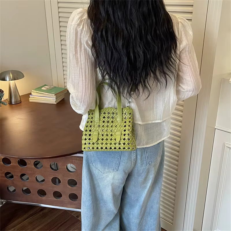 Sac cabas chic style français ajouré pour femme