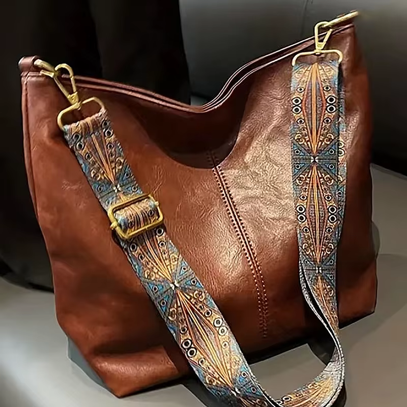 Sac à bandoulière en cuir PU pour femmes