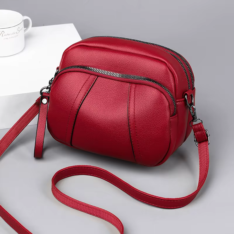 Sac à bandoulière décontracté en cuir PU pour femmes