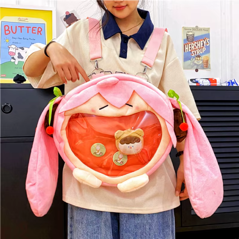 Sac à Dos en Peluche Dessin Animé Japonais Y2k