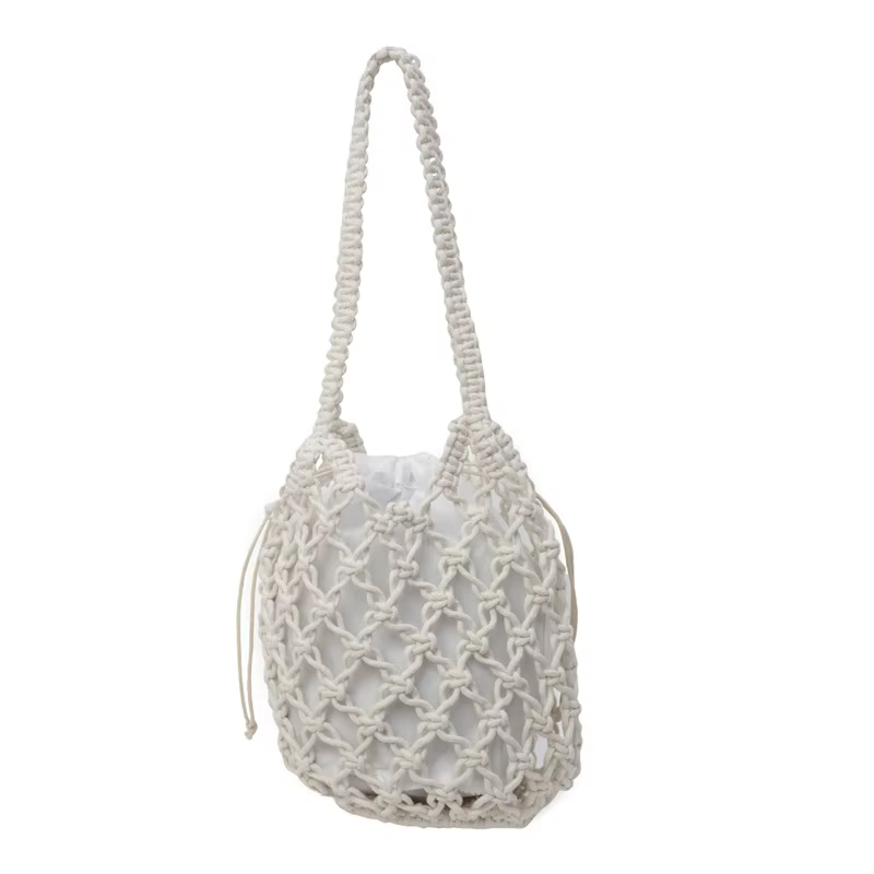 Sac à bandoulière en paille pour femme