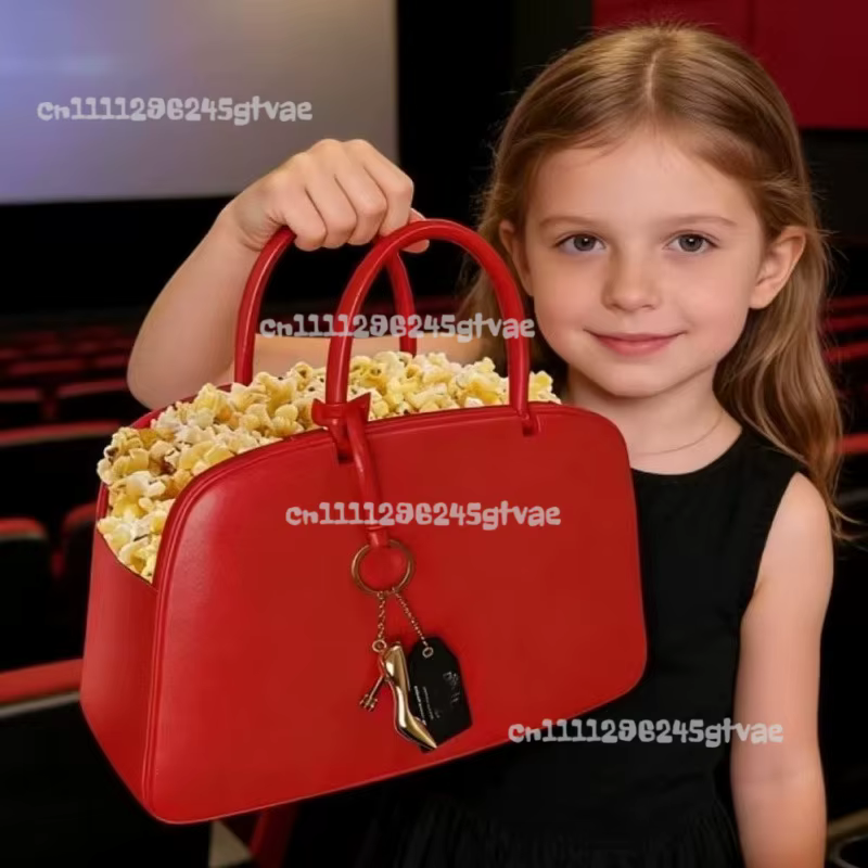 Sac à main rétro en cuir créatif Queen 2 rouge