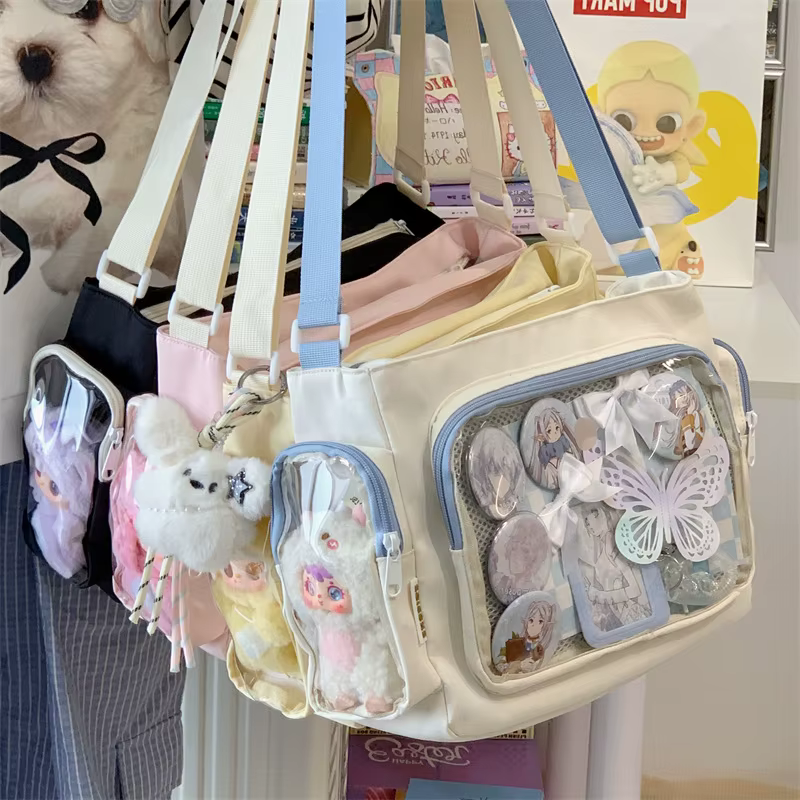 Sac bandoulière transparent tendance pour filles