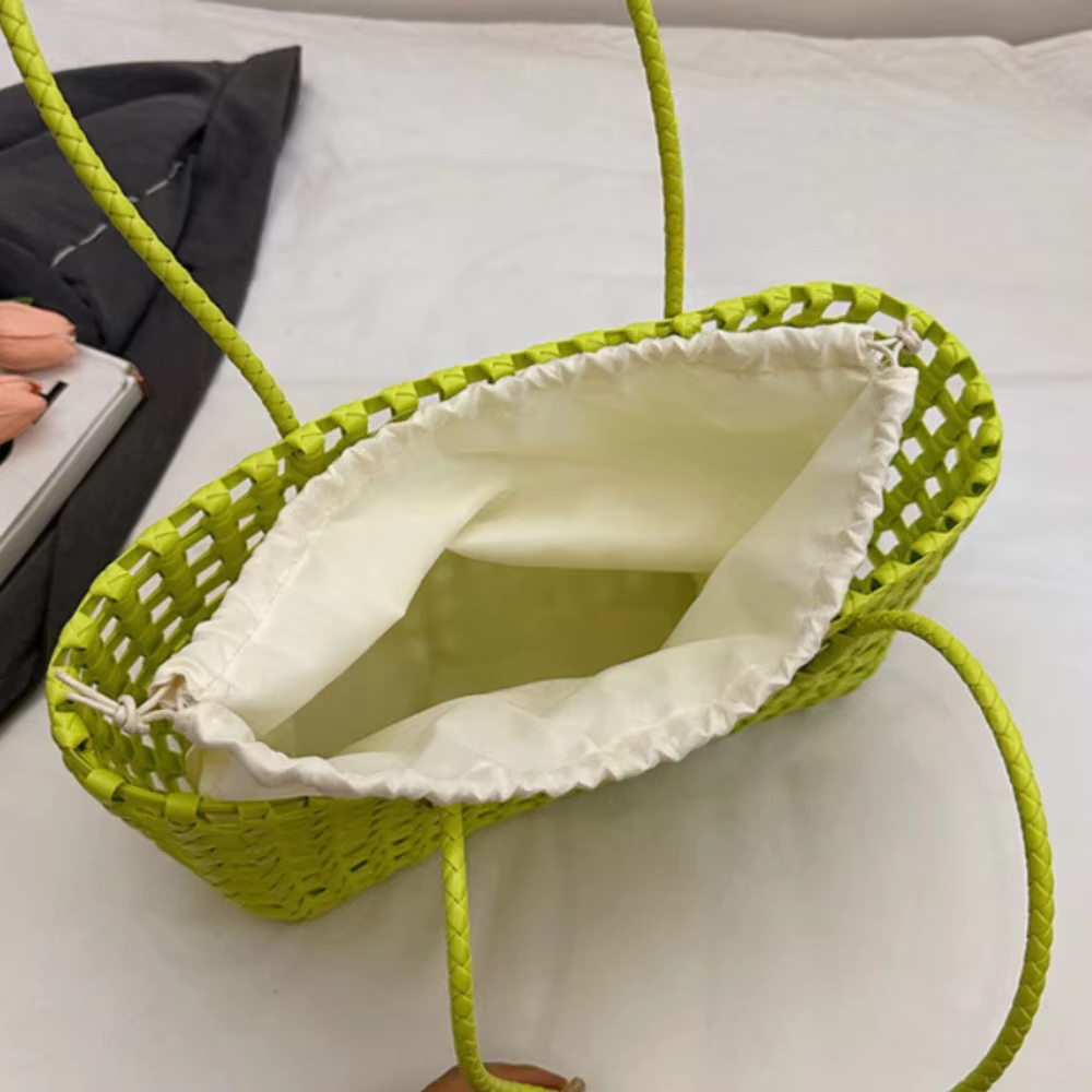 Sac à main en paille tressé à la main pour femme