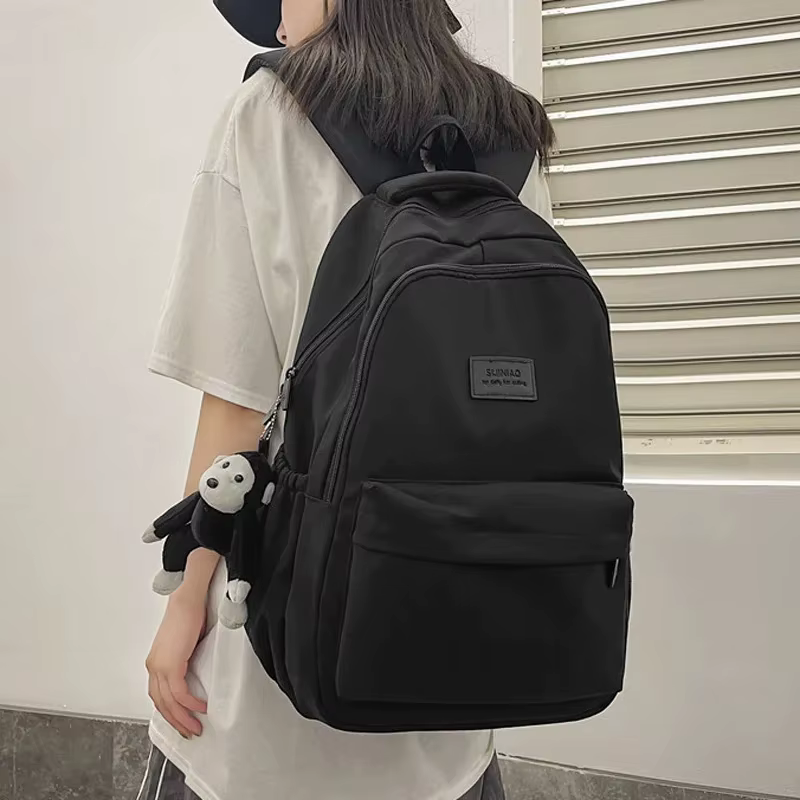 Sac à dos de couleur unie pour femmes