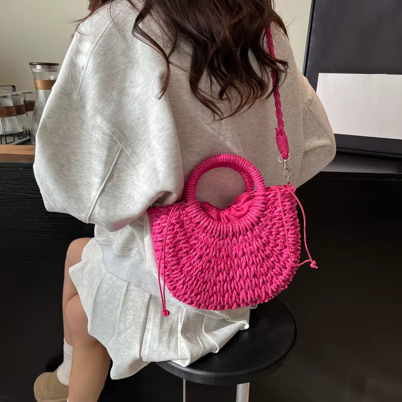 Sac à main en paille de Style bohème