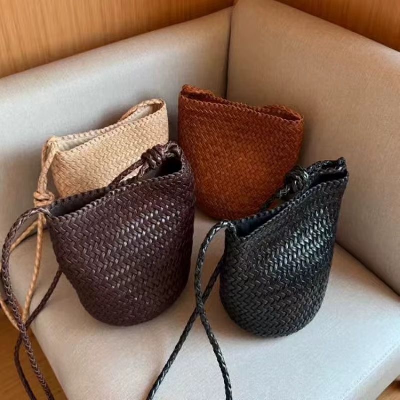 Sac à bandoulière pour femme coréen tissé à la main