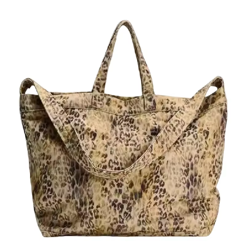 Sac fourre-tout à motif léopard