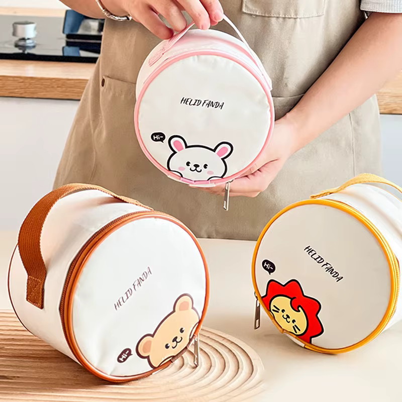 Sac à déjeuner isolé Capybara de dessin animé