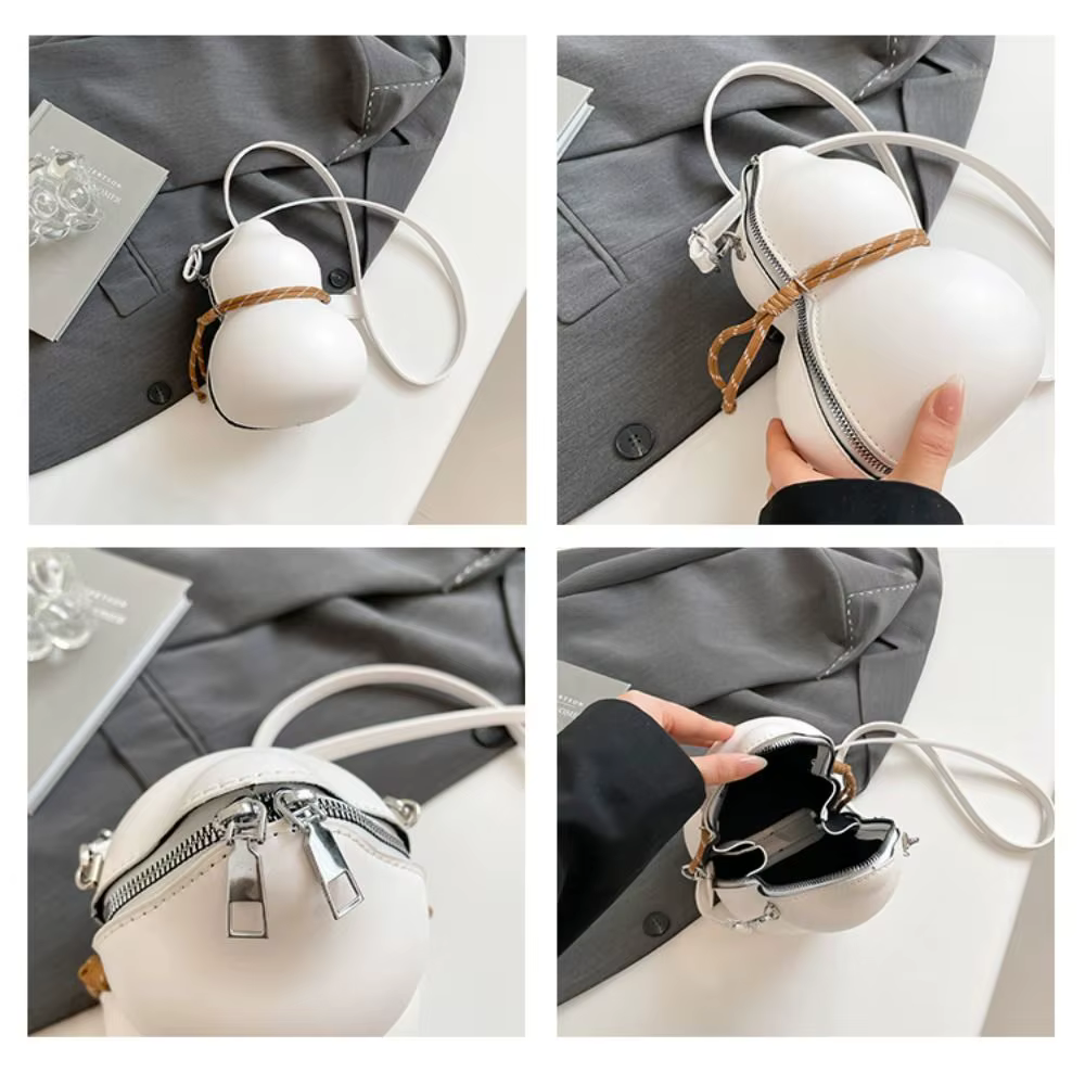 Nouveau Sac à Bandoulière Gourde Designer Style Tai Chi Chinois Sac Croisé Décontracté Sac à Fermeture Éclair