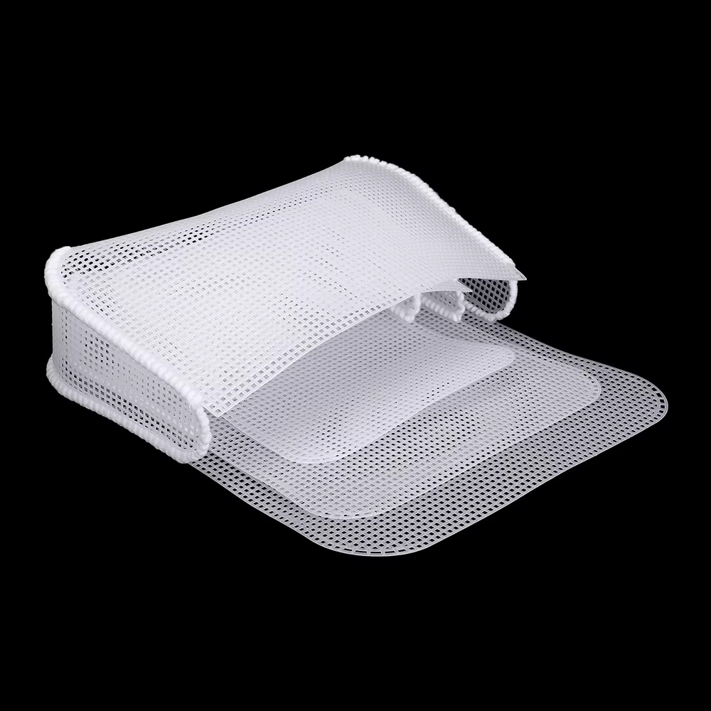 Lot de 6 grilles en plastique blanches pour le crochet et le tricot