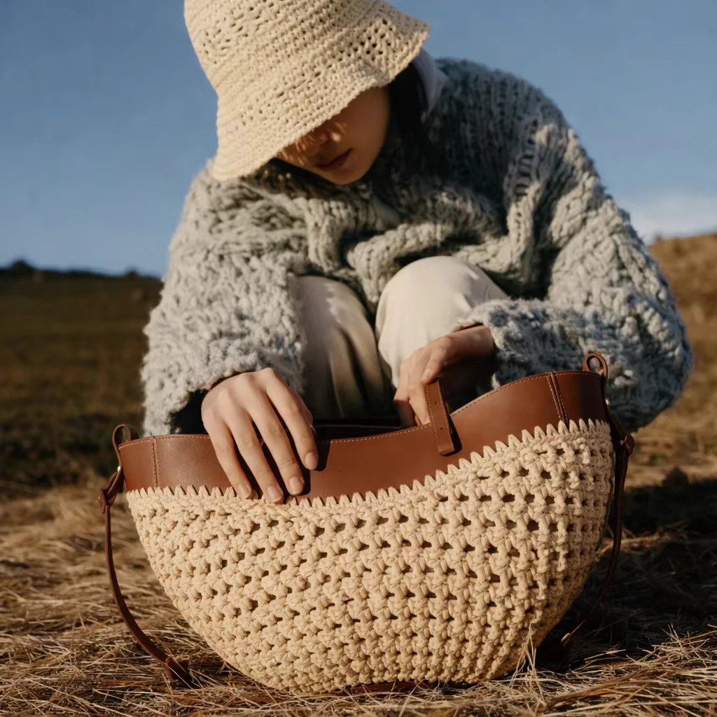 Sac à langer haut de gamme pour femme : élégant sac à bandoulière avec texture en cuir vintage et grande capacité