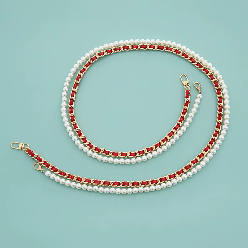 Ensemble de sac à main en similicuir et perles pour femme