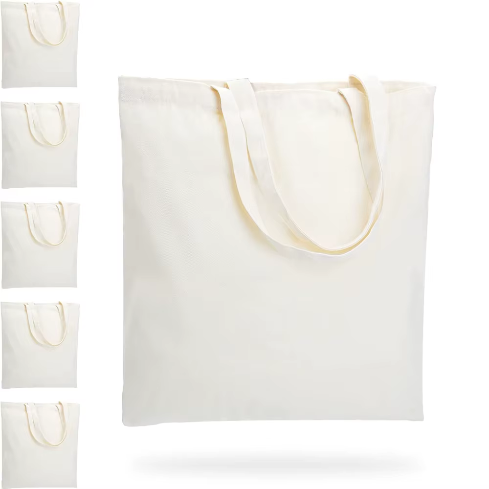 Paquet de 6 sacs fourre-tout en toile