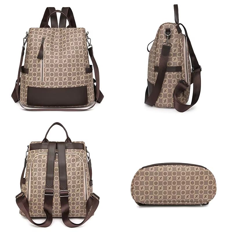 Sac à dos antivol avec lettres imprimées