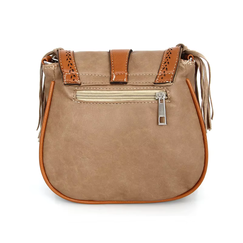 Sac à bandoulière à pompon pour femme