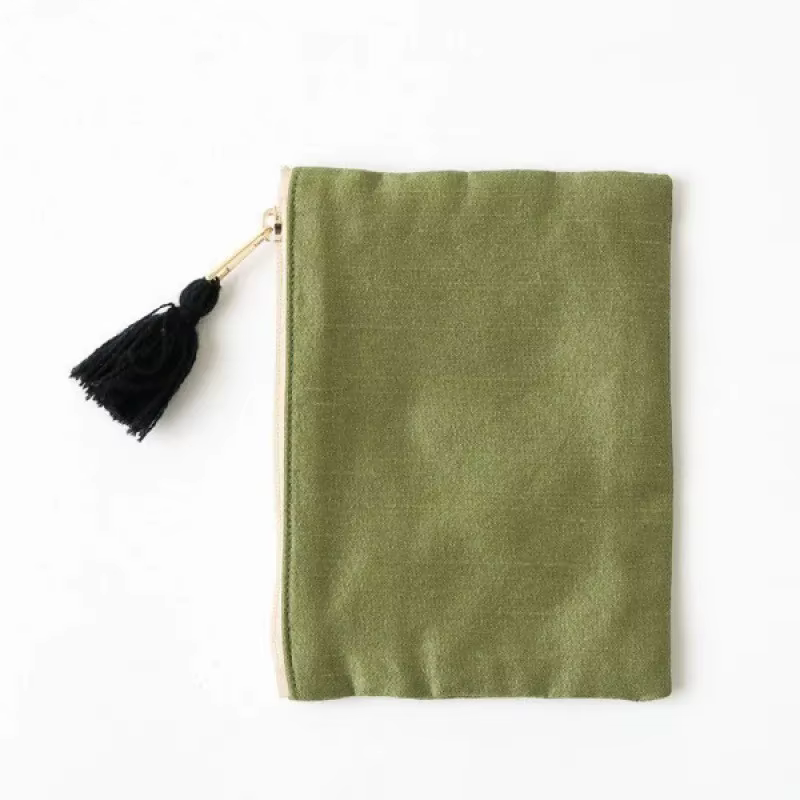 Pochette cosmétique brodée à la main de style japonais