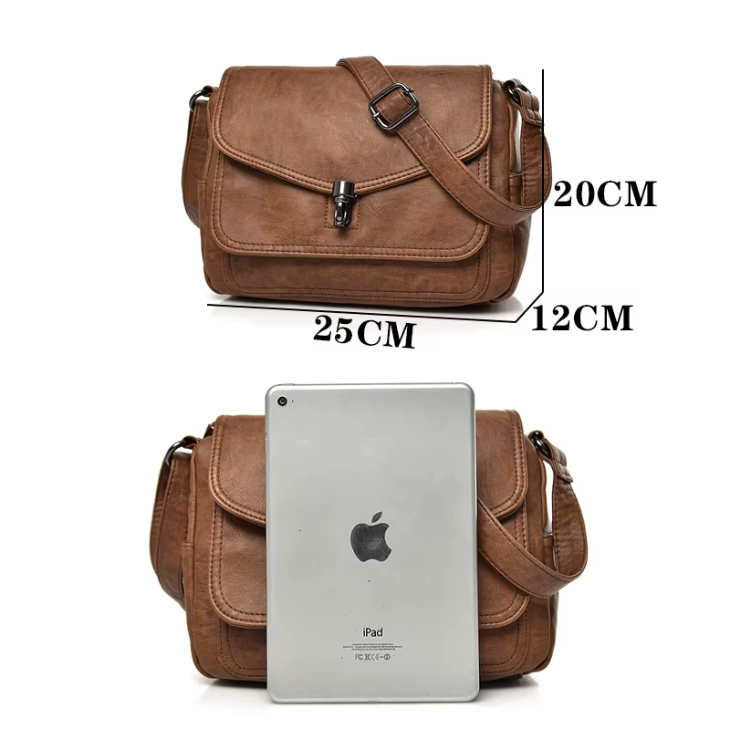 Sacs à main de luxe en cuir souple vintage pour femmes