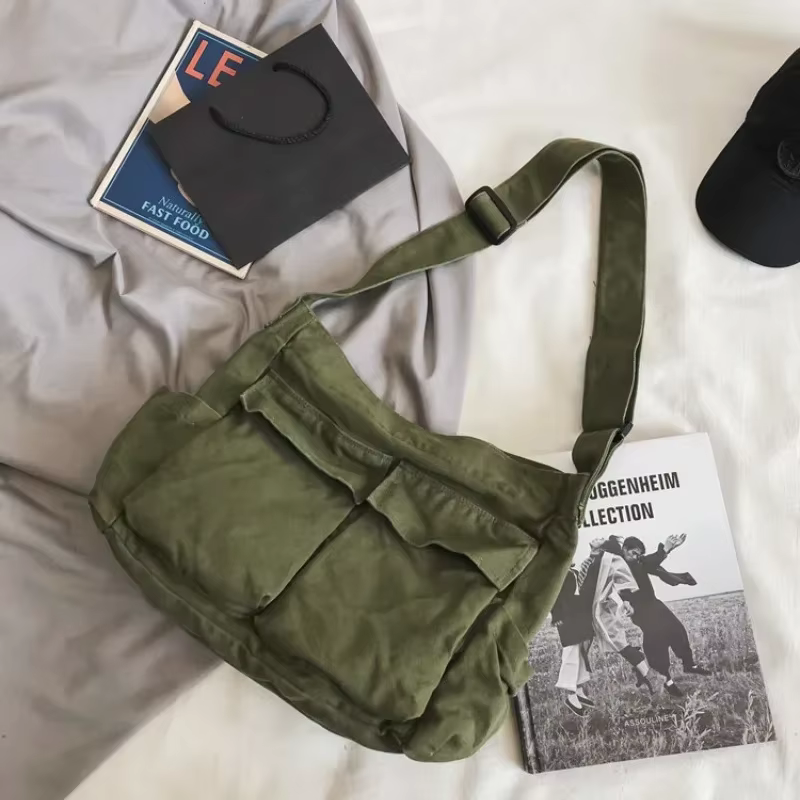 Sac à main en toile pour adolescentes et femmes