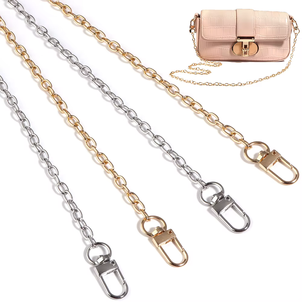 20/40/80/120cm métal aluminium sac chaîne épaule ceinture remplacement sacs sangle pour femmes à la main Extension