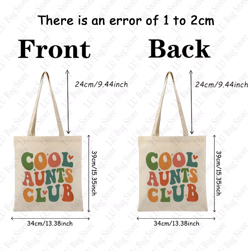 Sac fourre-tout en toile réutilisable