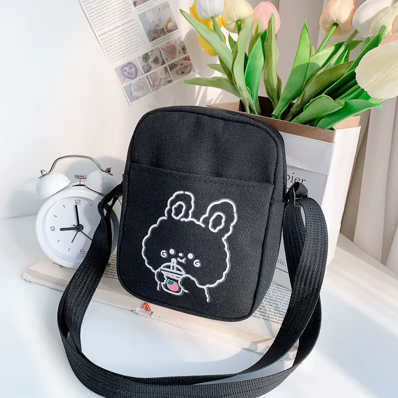 Sacs à bandoulière College ours et lapin pour femmes et filles
