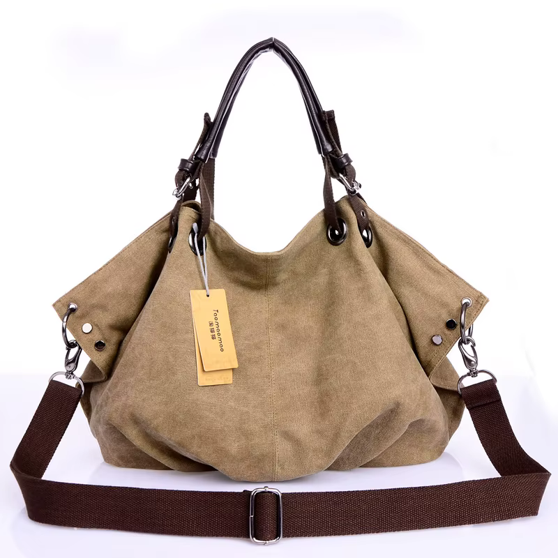 Décontracté femmes toile Sac à bandoulière voyage Sac de messager grande capacité fourre-tout Sac à poignée supérieure
